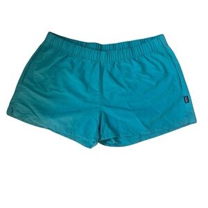 Patagonia Teal Women’s Barely Baggies Shorts 2.5 inch Inseam Size XL